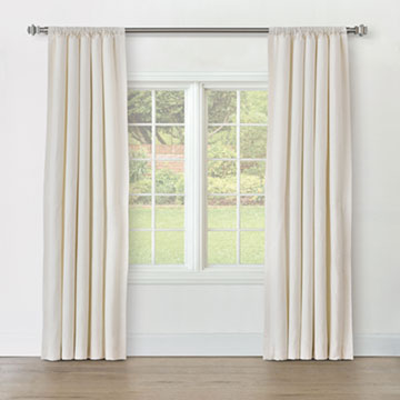 STERLING STRIE CURTAIN PANEL IN IVORY