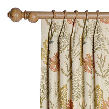 Caicos Coral Reef Curtain Panel