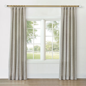 VAPOR METALLIC CURTAIN PANEL IN SAND