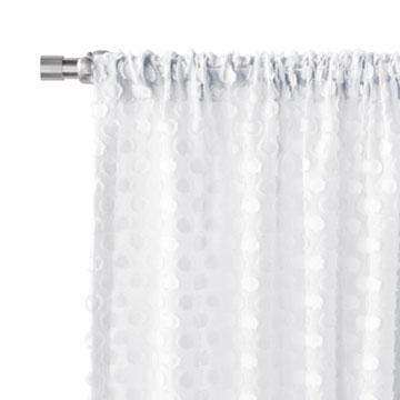 LILLA ROD POCKET CURTAIN PANEL IN WHITE