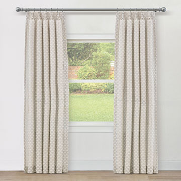 LILLA PINCH PLEAT CURTAIN PANEL IN NATURAL