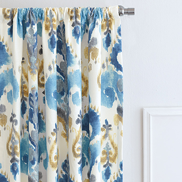 Aoki Azure Curtain Panel