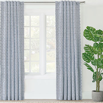 VIZCAYA FAUX BASKETWEAVE CURTAIN PANEL