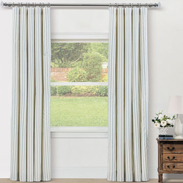 HIGHCLERE STRIPED VINE CURTAIN PANEL