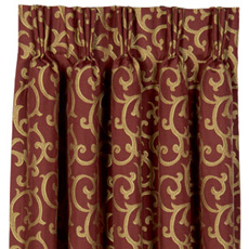 Medici: Pazzi Garnet Curtain Panel