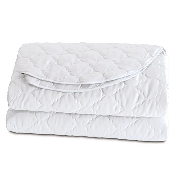 Viola Quilted Coverlet in White