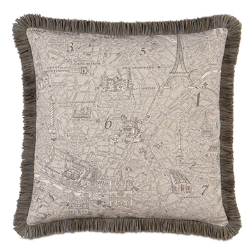 Trompe Mocha With Brush Fringe