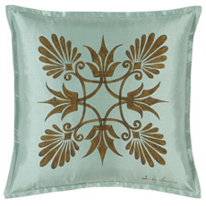 Anthemion Ocean/Brown Dec Pillow A