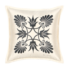 Anthemion Ivory/Black Dec Pillow A