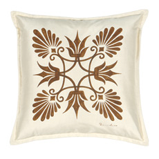Anthemion Ivory/Brown Dec Pillow A