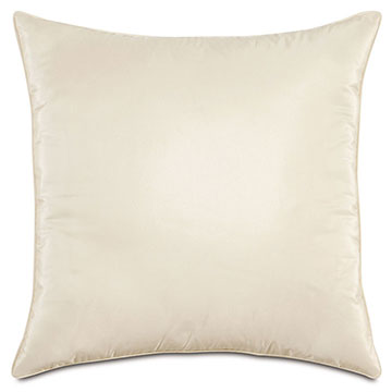 Freda Taffeta Decorative Pillow in Ivory