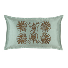 Anthemion Ocean/Brown Dec Pillow B