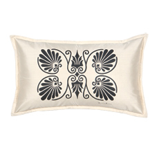 Anthemion Ivory/Black Dec Pillow B