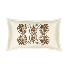 Anthemion Ivory/Brown Dec Pillow B