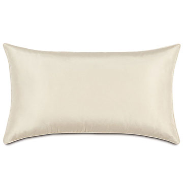 Freda Taffeta Decorative Pillow in Ivory