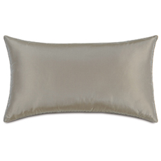 Freda Taffeta Decorative Pillow in Steel