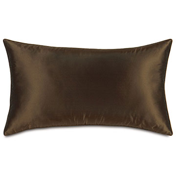 Freda Taffeta Decorative Pillow in Chocolate