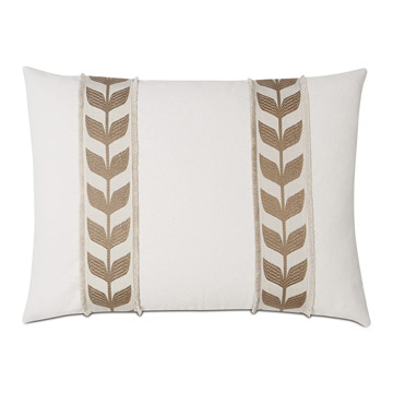 Akela Leaf Decorative Pillow In Gold