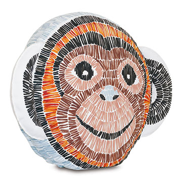 WILDER MONKEY DECORATIVE PILLOW