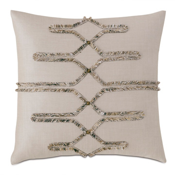 Teryn Brush Fringe Decorative Pillow