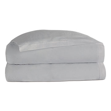 Deluca Sateen Duvet Cover in Silver