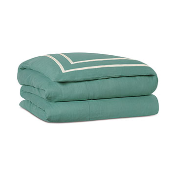 Resort Aqua Fret Duvet Cover