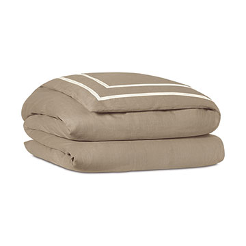 Resort Bisque Fret Duvet Cover