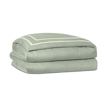 Resort Mint Fret Duvet Cover