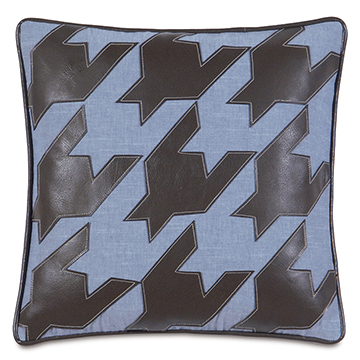 Duvall Denim With Houndstooth