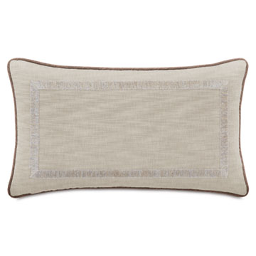 EMMELINE MITERED GIMP DECORATIVE PILLOW