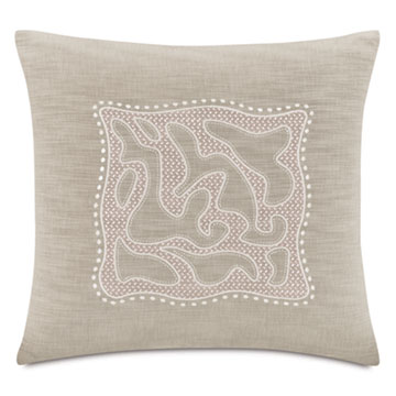 EMMELINE EMBROIDERED DECORATIVE PILLOW