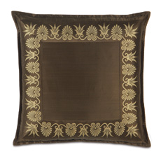 Anthemion Brown/Gold Euro Sham