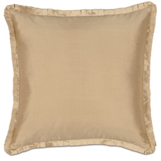 Serico Gold With Lena Pleat Euro Sham