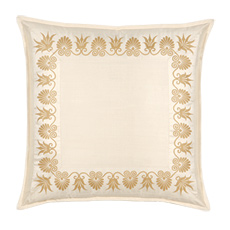Anthemion Ivory/Gold Euro Sham
