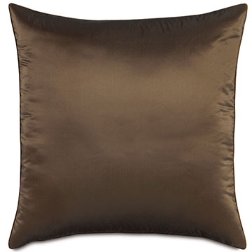 Freda Taffeta Euro Sham in Chocolate