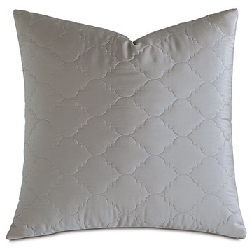 Viola Quilted Euro Sham in Dove