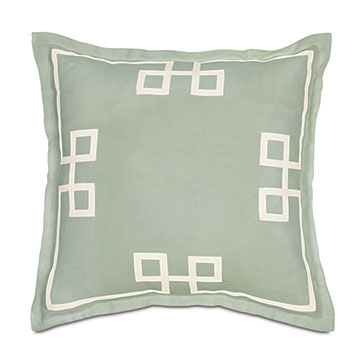 Resort Mint Fret Euro Sham