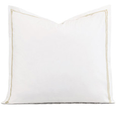 Enzo Satin Stitch Euro Sham in Bisque