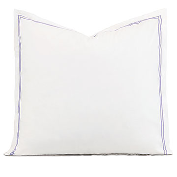 Enzo Satin Stitch Euro Sham In Heather