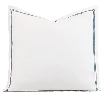 Enzo Satin Stitch Euro Sham In Slate