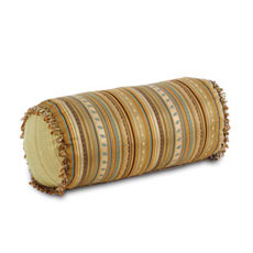 Fiji: Moala Bolster With Beads Decorative Pillow