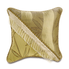 Fiji: Lagoon And Fiji With Yacata Fringe Pillow