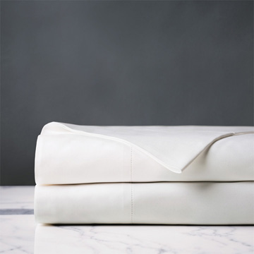 Gianna Hemstitch Flat Sheet in White