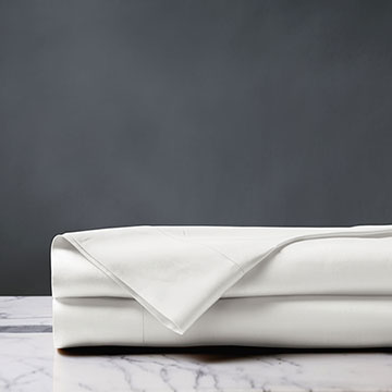 Deluca Sateen Flat Sheet in White