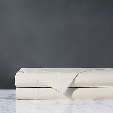 Vail Percale Flat Sheet In Ivory