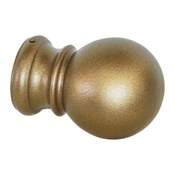 ACERO BRASS METAL BALL FINIAL PAIR