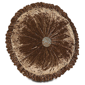 Glamour Mocha Round Tufted