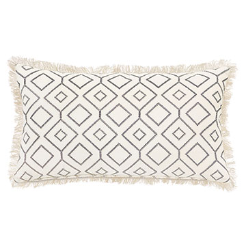 Freya Embroidered Decorative Pillow