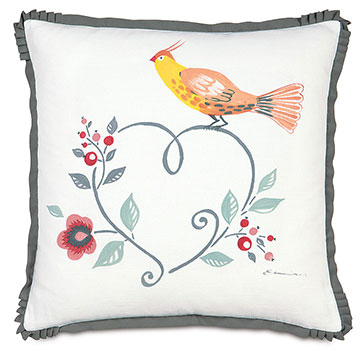 Baldwin White Hand-Painted