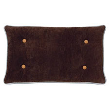 Hayden: Grant Chocolate Tufted Decorative Pillow